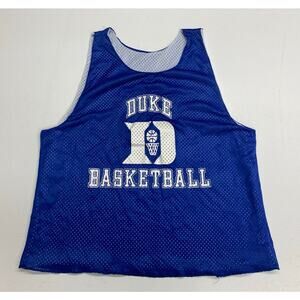 VTG 90s DeLong USA Duke Blue Devils Basketball mesh practice jersey, XL